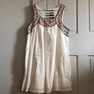 Anthropologie White Dress
